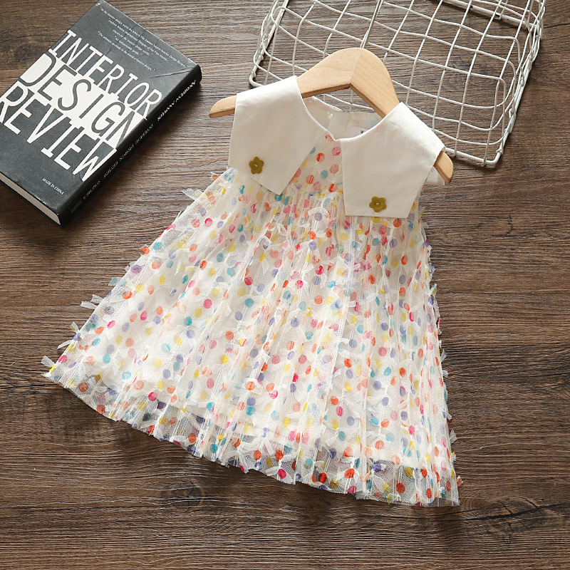 Size: 3-5yr Confetti Dot Party Dress