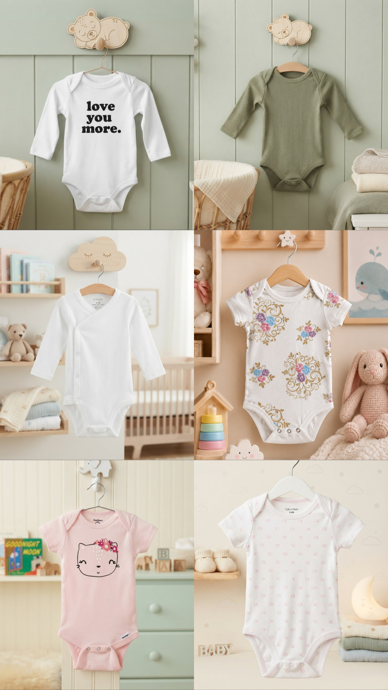 3Pieces Baby Clothes Cotton Romper Summer Short Sleeve Clothes 3-6M Bodysuit Babies