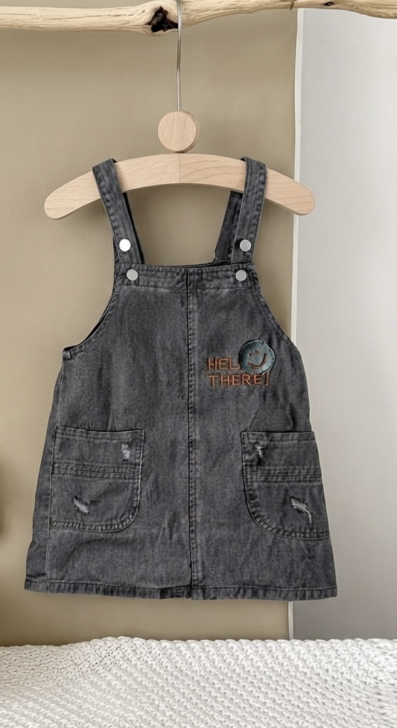 Size: 2-4yr Denim Overall Dress