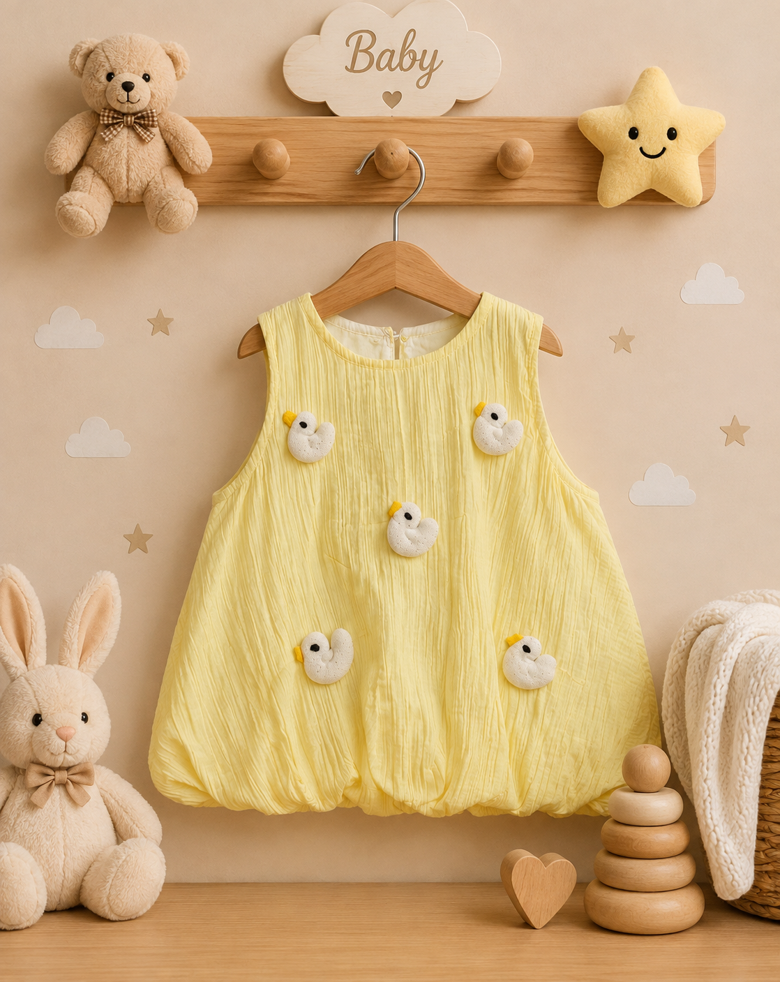 Size: 9-18M Little Duckling Sunshine Dress