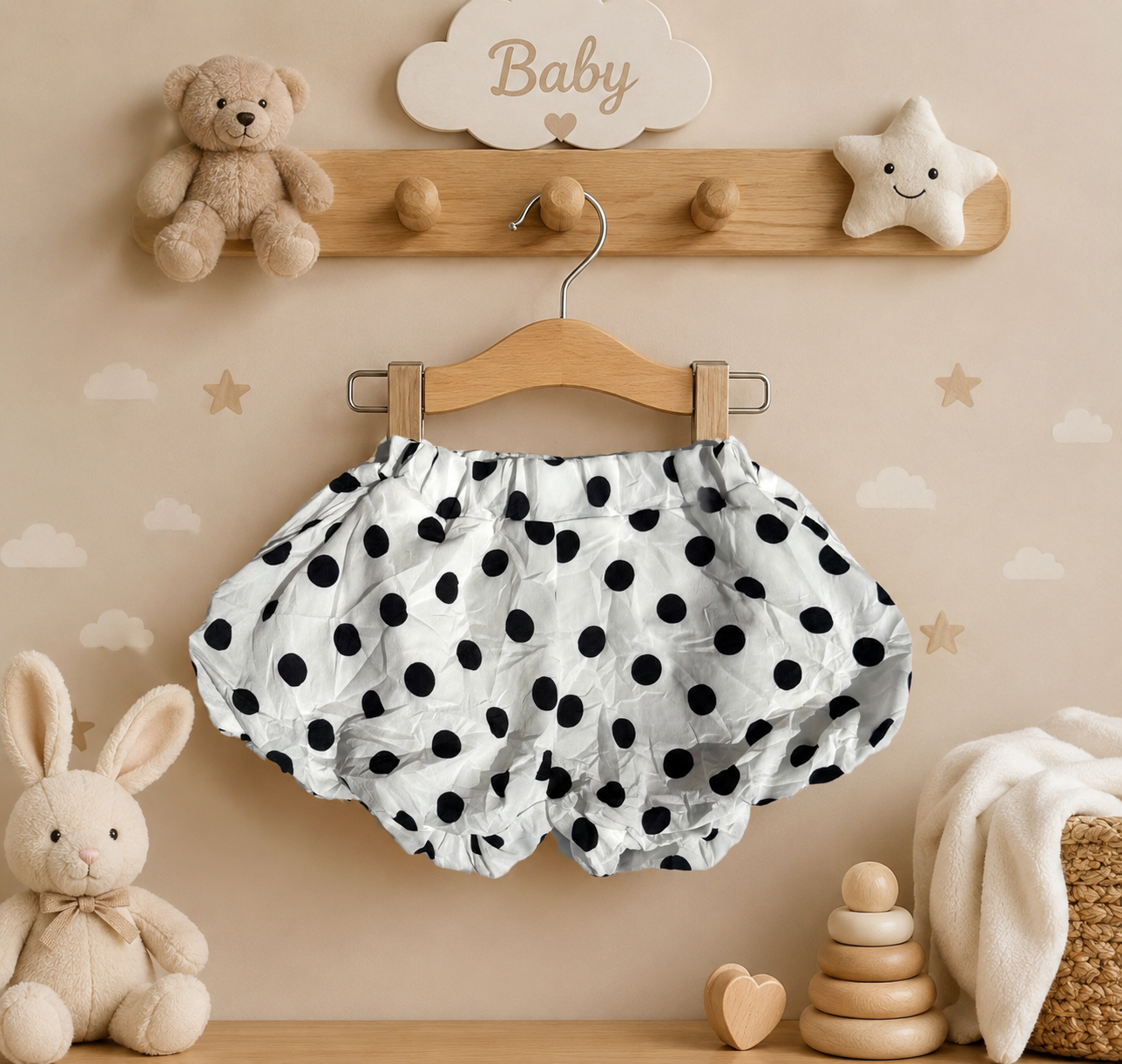 Size: 90 Monochrome Dot Bloomer