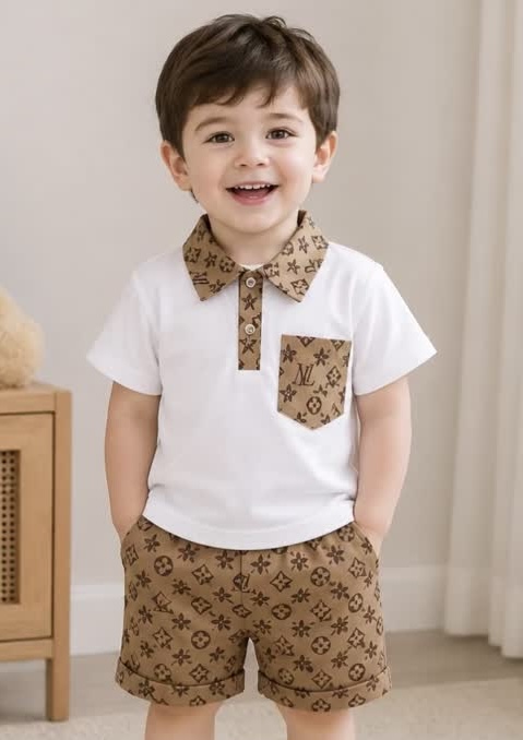 Monogram Polo & Shorts Set