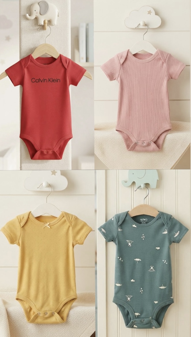 3PCS/Set Fashion Baby Clothes Set Cotton Soft Short and long Sleeve Bodysuit
