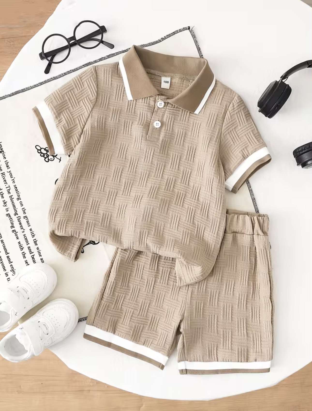 Waffle Polo Set