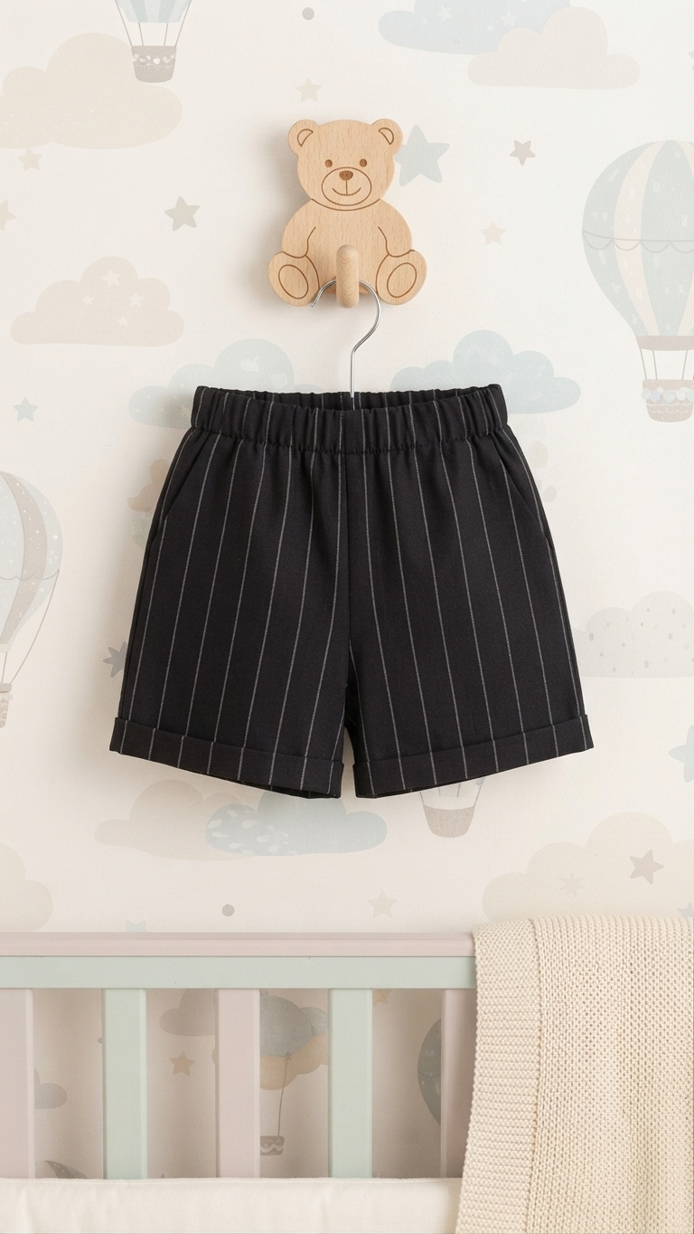 Size: 6-18M Little Gent Tailored Shorts
