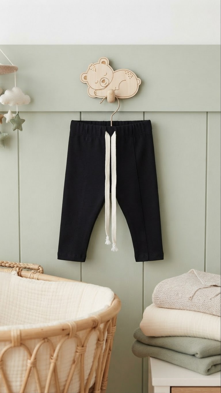 Size: 9-12M Little Black Joggers