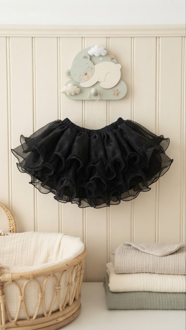 Size: 2-5yr The Noir Cloud Skirt