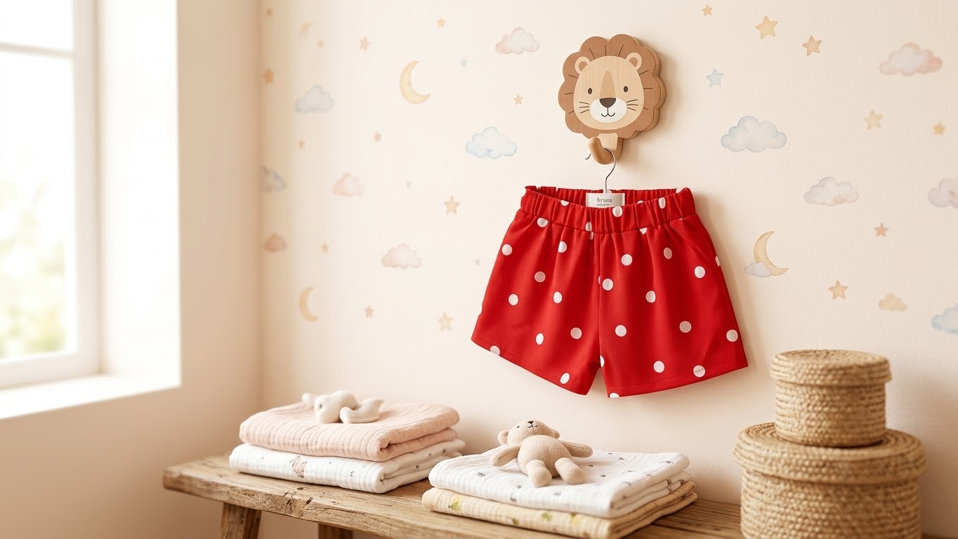 Size: 6-18M Sweet Berry Dot ShortS
