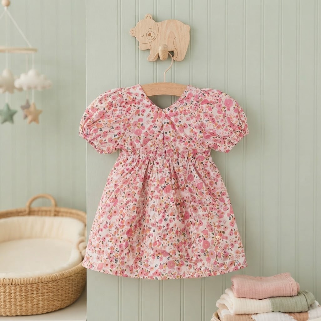 Size: 2-3yr Little Blossom Puff Dress
